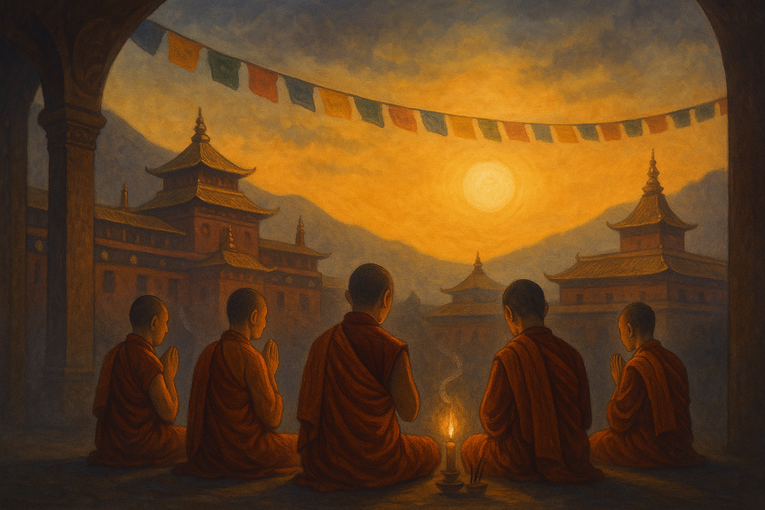 Bardo Puja – symbolisiert